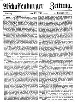 Aschaffenburger Zeitung Sonntag 4. Dezember 1864