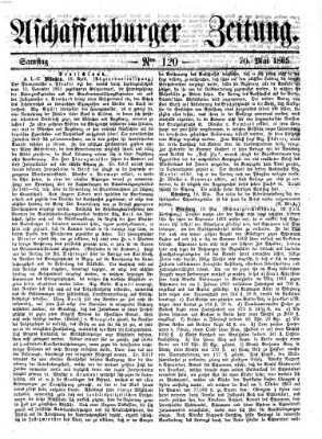 Aschaffenburger Zeitung Samstag 20. Mai 1865