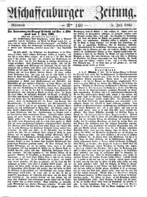 Aschaffenburger Zeitung Mittwoch 5. Juli 1865