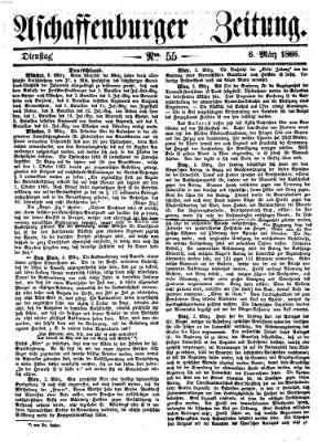 Aschaffenburger Zeitung Dienstag 6. März 1866