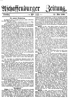 Aschaffenburger Zeitung Dienstag 15. Mai 1866