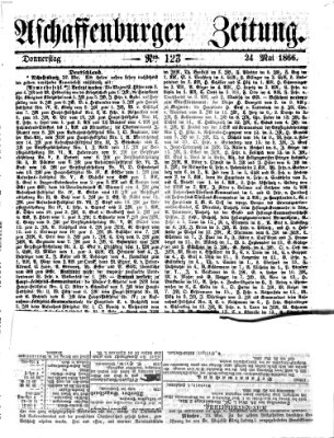 Aschaffenburger Zeitung Donnerstag 24. Mai 1866