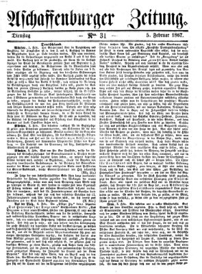 Aschaffenburger Zeitung Dienstag 5. Februar 1867