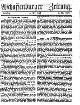 Aschaffenburger Zeitung Samstag 4. Mai 1867