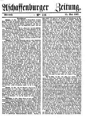 Aschaffenburger Zeitung Mittwoch 15. Mai 1867