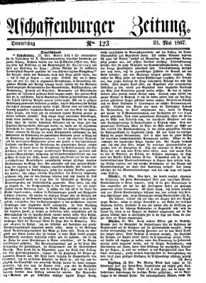 Aschaffenburger Zeitung Donnerstag 23. Mai 1867