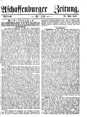 Aschaffenburger Zeitung Mittwoch 29. Mai 1867