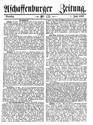 Aschaffenburger Zeitung Samstag 1. Juni 1867