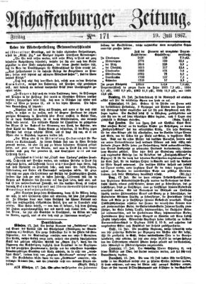 Aschaffenburger Zeitung Freitag 19. Juli 1867