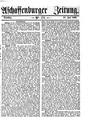 Aschaffenburger Zeitung Dienstag 23. Juli 1867