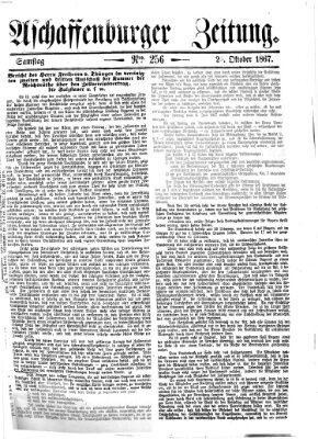 Aschaffenburger Zeitung Samstag 26. Oktober 1867