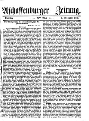 Aschaffenburger Zeitung Dienstag 5. November 1867