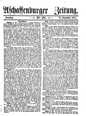 Aschaffenburger Zeitung Samstag 23. November 1867