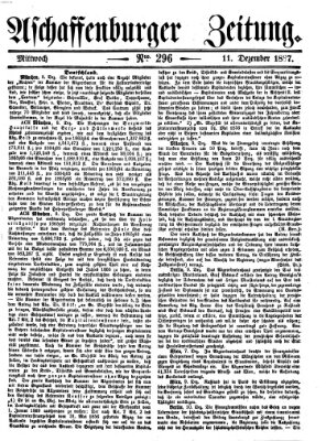 Aschaffenburger Zeitung Mittwoch 11. Dezember 1867