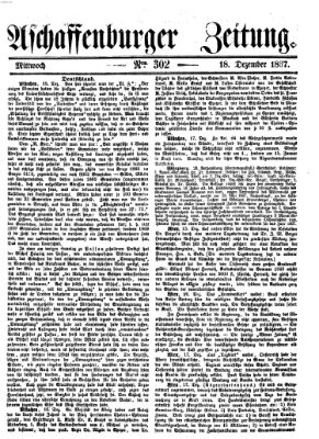 Aschaffenburger Zeitung Mittwoch 18. Dezember 1867