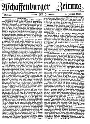 Aschaffenburger Zeitung Montag 6. Januar 1868