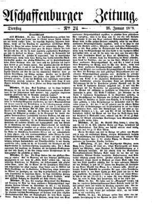 Aschaffenburger Zeitung Dienstag 28. Januar 1868