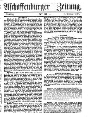 Aschaffenburger Zeitung Samstag 8. Februar 1868