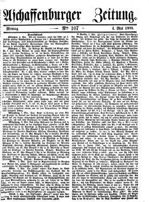 Aschaffenburger Zeitung Montag 4. Mai 1868