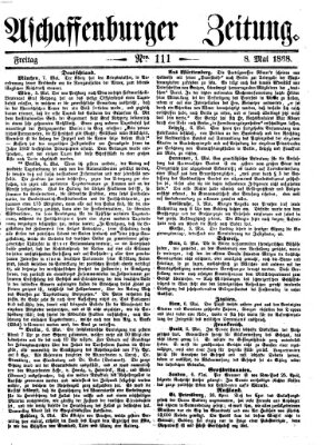 Aschaffenburger Zeitung Freitag 8. Mai 1868