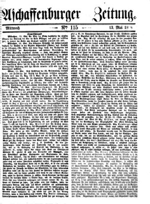 Aschaffenburger Zeitung Mittwoch 13. Mai 1868