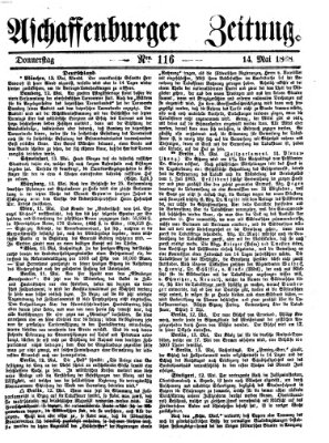 Aschaffenburger Zeitung Donnerstag 14. Mai 1868