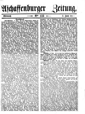 Aschaffenburger Zeitung Mittwoch 3. Juni 1868