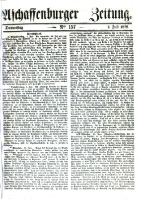 Aschaffenburger Zeitung Donnerstag 2. Juli 1868