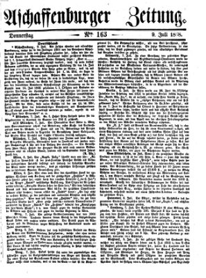 Aschaffenburger Zeitung Donnerstag 9. Juli 1868