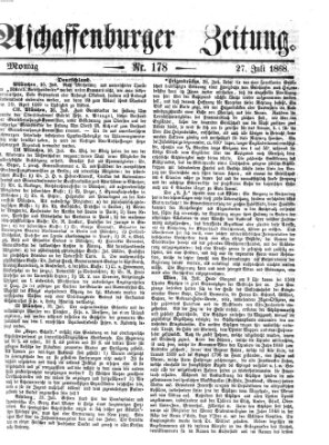 Aschaffenburger Zeitung Montag 27. Juli 1868