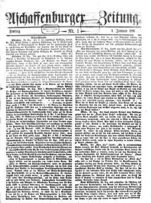 Aschaffenburger Zeitung Freitag 1. Januar 1869