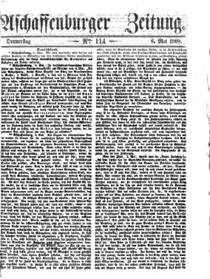 Aschaffenburger Zeitung Donnerstag 6. Mai 1869