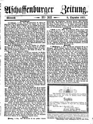 Aschaffenburger Zeitung Mittwoch 8. Dezember 1869