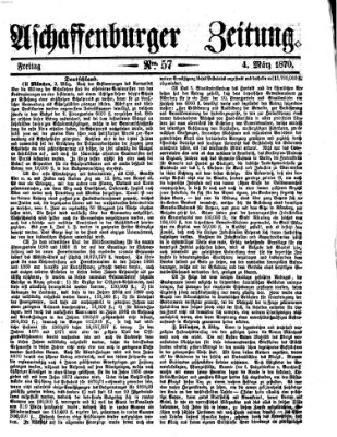 Aschaffenburger Zeitung Freitag 4. März 1870