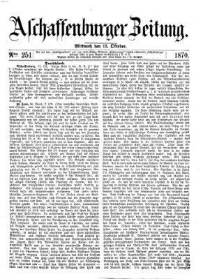 Aschaffenburger Zeitung Mittwoch 12. Oktober 1870