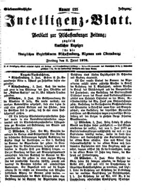 Aschaffenburger Zeitung. Intelligenz-Blatt : Beiblatt zur Aschaffenburger Zeitung ; zugleich amtlicher Anzeiger für die K. Bezirksämter Aschaffenburg, Alzenau und Obernburg (Aschaffenburger Zeitung) Freitag 3. Juni 1870