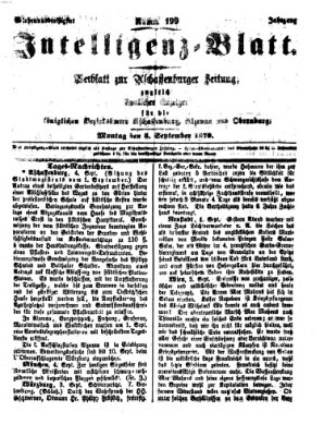 Aschaffenburger Zeitung. Intelligenz-Blatt : Beiblatt zur Aschaffenburger Zeitung ; zugleich amtlicher Anzeiger für die K. Bezirksämter Aschaffenburg, Alzenau und Obernburg (Aschaffenburger Zeitung) Montag 5. September 1870