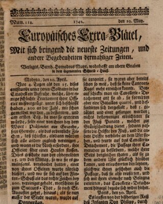 Augspurgische Ordinari-Post-Zeitung (Augsburger Postzeitung) Donnerstag 10. Mai 1742