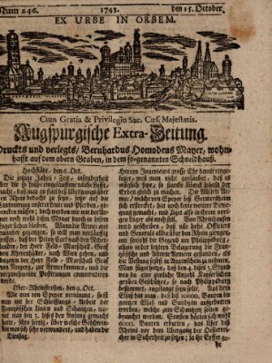 Augspurgische Ordinari-Post-Zeitung (Augsburger Postzeitung) Dienstag 15. Oktober 1743