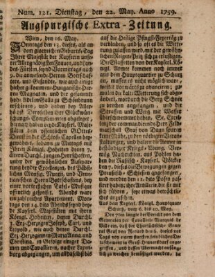 Augspurgische Ordinari-Post-Zeitung (Augsburger Postzeitung) Dienstag 22. Mai 1759