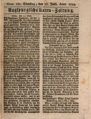 Augspurgische Ordinari-Post-Zeitung (Augsburger Postzeitung) Dienstag 17. Juli 1759