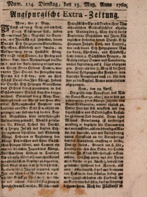 Augspurgische Ordinari-Post-Zeitung (Augsburger Postzeitung) Dienstag 13. Mai 1760