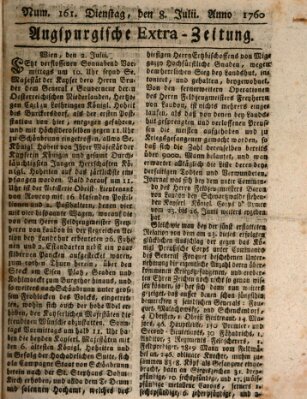 Augspurgische Ordinari-Post-Zeitung (Augsburger Postzeitung) Dienstag 8. Juli 1760