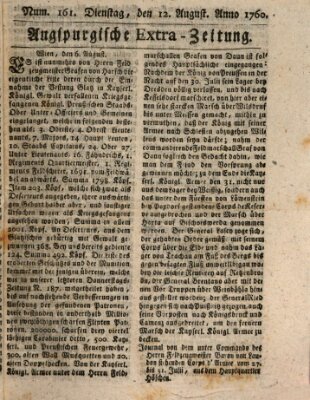 Augspurgische Ordinari-Post-Zeitung (Augsburger Postzeitung) Dienstag 12. August 1760