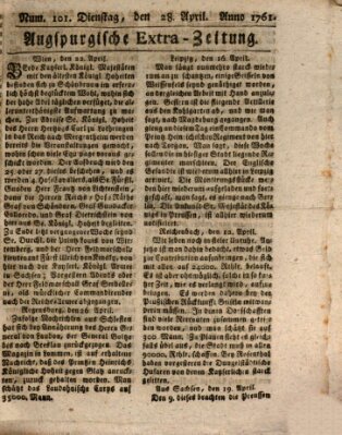 Augspurgische Ordinari-Post-Zeitung (Augsburger Postzeitung) Dienstag 28. April 1761