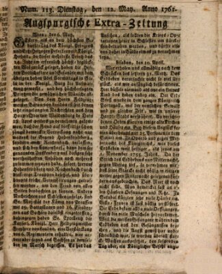 Augspurgische Ordinari-Post-Zeitung (Augsburger Postzeitung) Dienstag 12. Mai 1761