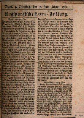 Augspurgische Ordinari-Post-Zeitung (Augsburger Postzeitung) Dienstag 5. Januar 1762