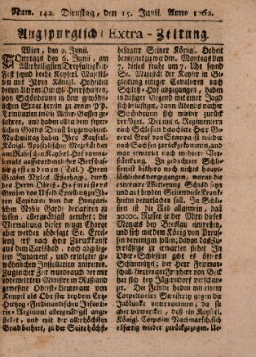 Augspurgische Ordinari-Post-Zeitung (Augsburger Postzeitung) Dienstag 15. Juni 1762