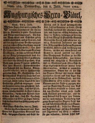 Augspurgische Ordinari-Post-Zeitung (Augsburger Postzeitung) Donnerstag 8. Juli 1762