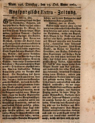 Augspurgische Ordinari-Post-Zeitung (Augsburger Postzeitung) Dienstag 19. Oktober 1762